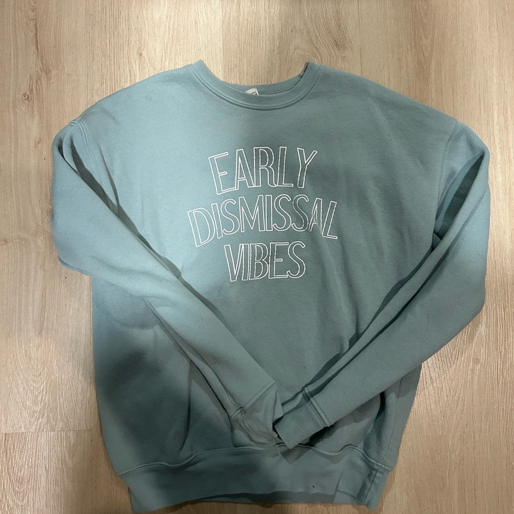 Custom Mint Teacher Sweater - Early Dismissal Vibes